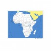 Контурная карта Африки - государства - Группа компаний Свежий Ветер