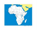 Контурная карта Африки - столицы - Группа компаний Свежий Ветер