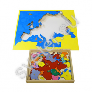 Карта Европы (пазлы) сквозная - Группа компаний Свежий Ветер