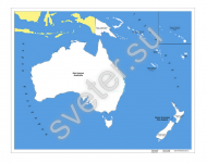 Контурная карта Австралии - Группа компаний Свежий Ветер