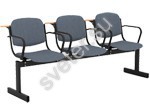 Блок стульев 3-местный, не откидывающиеся сиденья, мягкий, с подлокотниками, лекцион. - Группа компаний Свежий Ветер