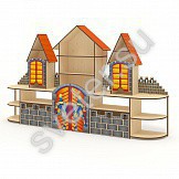 Стенка для игрушек с декором "Замок" - Группа компаний Свежий Ветер