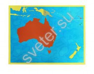 Карта Океании (пазлы) - Группа компаний Свежий Ветер