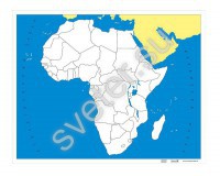 Контурная карта Африки (без названий) - Группа компаний Свежий Ветер