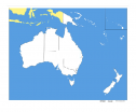 Контурная карта Австралии (без названий) - Группа компаний Свежий Ветер