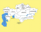 Контурная карта Казахстана - Группа компаний Свежий Ветер