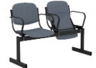 Блок стульев 2-местный, откидывающиеся сиденья, мягкий, с подлокотниками - Группа компаний Свежий Ветер