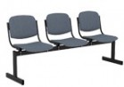 Блок стульев 3-местный, не откидывающиеся сиденья, мягкий - Группа компаний Свежий Ветер
