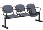 Блок стульев 3-местный, откидывающиеся сиденья, мягкий, подлокотники, лекцион. - Группа компаний Свежий Ветер