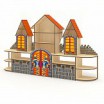 Стенка для игрушек с декором "Замок" - Группа компаний Свежий Ветер