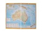 Учебная карта "Австралия и Новая Зеландия" (физическая) - Группа компаний Свежий Ветер