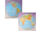 Учебная карта "Карта полушарий"  - Группа компаний Свежий Ветер