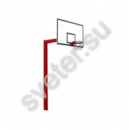 Стойки баскетбольные уличные вылет 0,5 м (пара) для щита из оргстекла 1800х1050мм - Группа компаний Свежий Ветер