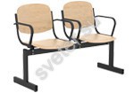 Блок стульев 2-местный, не откидывающиеся сиденья, с подлокотниками - Группа компаний Свежий Ветер