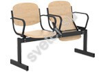 Блок стульев 2-местный, откидывающиеся сиденья, с подлокотниками - Группа компаний Свежий Ветер
