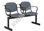 Блок стульев 2-местный, не откидывающиеся сиденья, мягкий, с подлокотниками, лекционный - Группа компаний Свежий Ветер