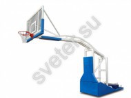 Стойка баскетбольная мобильная складная с выносом 3,25м с лебёдочным  подъёмом стрелы  без противовесов - Группа компаний Свежий Ветер