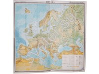 Учебная карта "Европа" (физическая) для средней школы  - Группа компаний Свежий Ветер